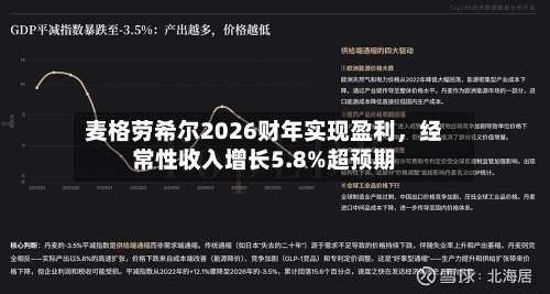 麦格劳希尔2026财年实现盈利	，经常性收入增长5.8%超预期-第3张图片