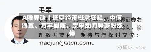 A股异动丨低空经济概念狂飙,中信海直、万丰奥威、宗申动力等多股涨停
