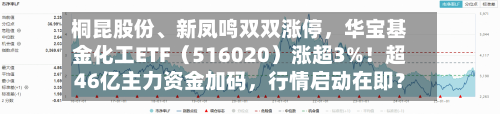 桐昆股份、新凤鸣双双涨停	，华宝基金化工ETF（516020）涨超3%！超46亿主力资金加码，行情启动在即？-第3张图片